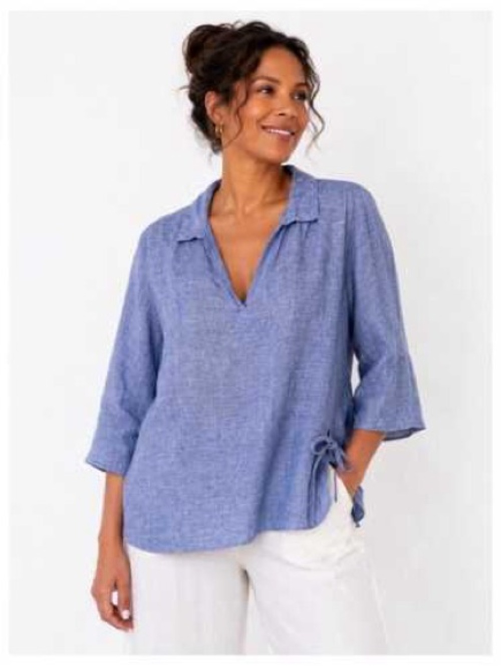 Isaac Mizrahi 100% Linen Tunic Size Medium